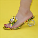 Lenox Clear & Floral Mule Sandals - 5 Colors watereverysunday