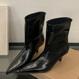 Leonor Kitten Heel Ankle Boots