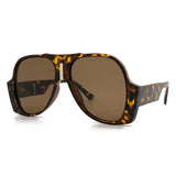Edith Vintage Oval Aviator Sunglasses