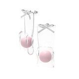 Lexi Clear Panel and Ball Abstract Stud Earrings - 2 Styles watereverysunday