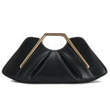 Lexie Gold Metal Handle Clutch Bag