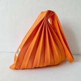 Mona Accordion Pleats Knit Shopper Bags