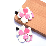 Lilian Big Flower Stud Earrings - 4 Colors watereverysunday