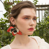 Lilian Big Flower Stud Earrings - 4 Colors watereverysunday