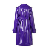 Lilian Patent Leather Trench Coat - 2 Styles watereverysunday