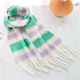 Lilith Plaid Cashmere Wool Scarves watereverysunday