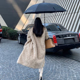 Lima Oversize Curly Faux Fur Coat watereverysunday