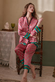 Lisa Silk Satin Pajama Set watereverysunday