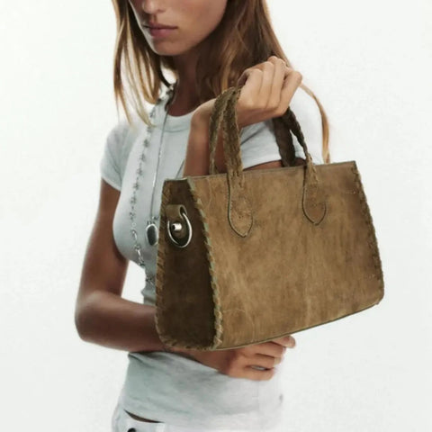 Loda Square Suede Bag