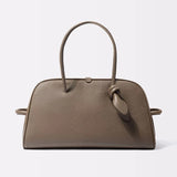 Lolanda Croco Embossed Suede Bowling Bag