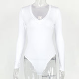 Long Sleeve Bodycon Bodysuits - 4 Colors watereverysunday