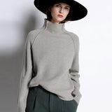 Lori Funnel Turtleneck Wool Sweater - 4 Colors watereverysunday