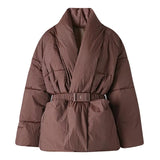 Lorna Belted Wrap Puffer Jacket