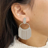 Louisa Golden Fringe Tassel Earrings