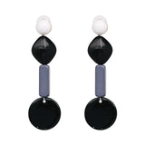 Lucie Acetate Resin Chain Drop Earrings - 6 Colors watereverysunday