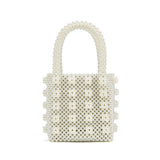 Luxe Pearl Beads Mini Tote - 5 Colors watereverysunday