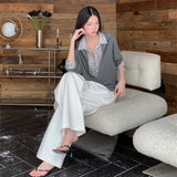 Maggie Patchwork Layered Knit Top