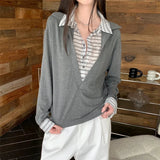 Maggie Patchwork Layered Knit Top