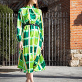 Maire Colorful Smock Neck Midi Dress - 4 Styles watereverysunday