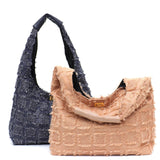 Maja Frayed Tweed Look Hobo Bags - 3 Colors watereverysunday