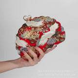 Maji Embroidered Crane Evening Clutch
