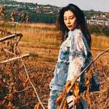 Makena Lace Denim Jacket