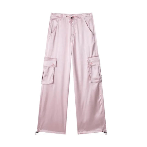 Malin Casual Luxe Satin Cargo Pants – watereverysunday Malin Casual Luxe Satin Cargo Pants – watereverysunday
