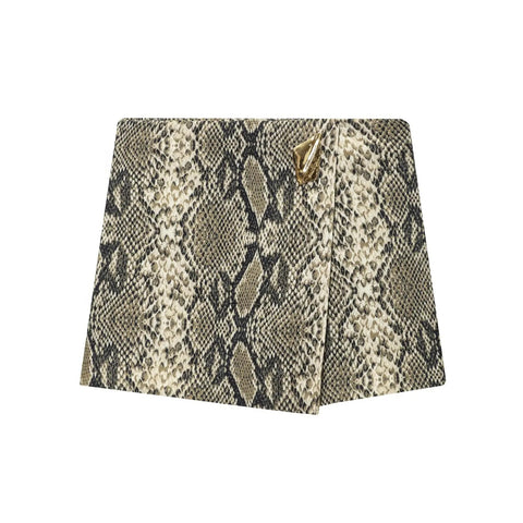 Manon Asymmetrical Wrap Mini Skirt