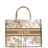 Marcella Your Name Monogram Canvas Totes - 20 Styles watereverysunday