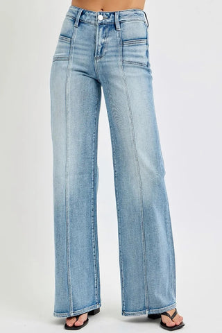 Margie Mid Rise Wide Leg Jeans