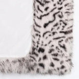 Margit Shaggy Snow Leopard Faux Fur Coat watereverysunday