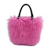 Margo Mongolian Faux Fur Tote Bag