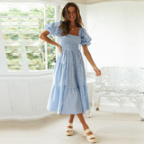 Marianne Gingham Midi Dresses - 2 Colors watereverysunday