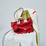 Marie Big Shine Patent Leather Nylon Tote - 5 Colors watereverysunday