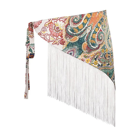 Mariposa Long Tassel Waist Scarf Belt