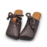 Mariza Square Toe Mule Slippers
