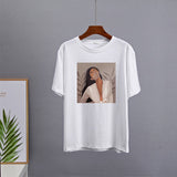 Masked Girl Print T-Shirts - 11 Colors watereverysunday