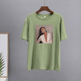 Masked Girl Print T-Shirts - 11 Colors watereverysunday