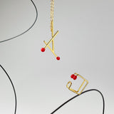 Matchstick Pendant Necklace - Gold or Silver watereverysunday