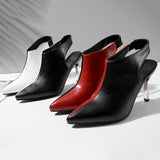 Maxim Color Contrast Bootie Heels - 2 Styles watereverysunday