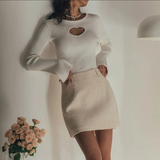 Meadow Heart Cut Out Ribbed Top