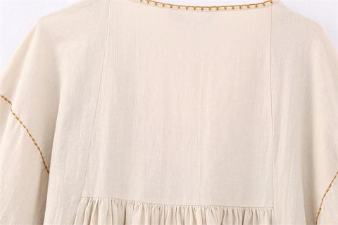 Merin Embroidery Mini Tunic Dress watereverysunday Merin Embroidery Mini Tunic Dress watereverysunday