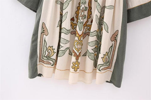 Merin Embroidery Mini Tunic Dress watereverysunday Merin Embroidery Mini Tunic Dress watereverysunday