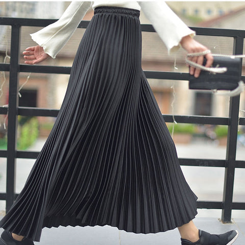 Pleated maxi Skirt — YELLOW SUB TRADING