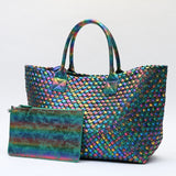 Metallic Woven Tote Bag - 16 Colors watereverysunday
