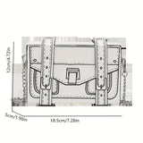 Mia 2D Illustrated Mini Crossbody Bag