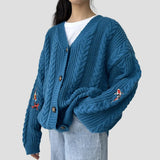 Miho Koi Fish Cable Knit Cardigan