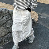 Milla Nylon Drawstring Cargo Skirt