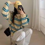 Milla Stpried Zip-Up Cardigan Sweater