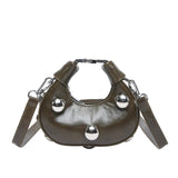 Milli Studded Micro Bowling Crossbody Bags